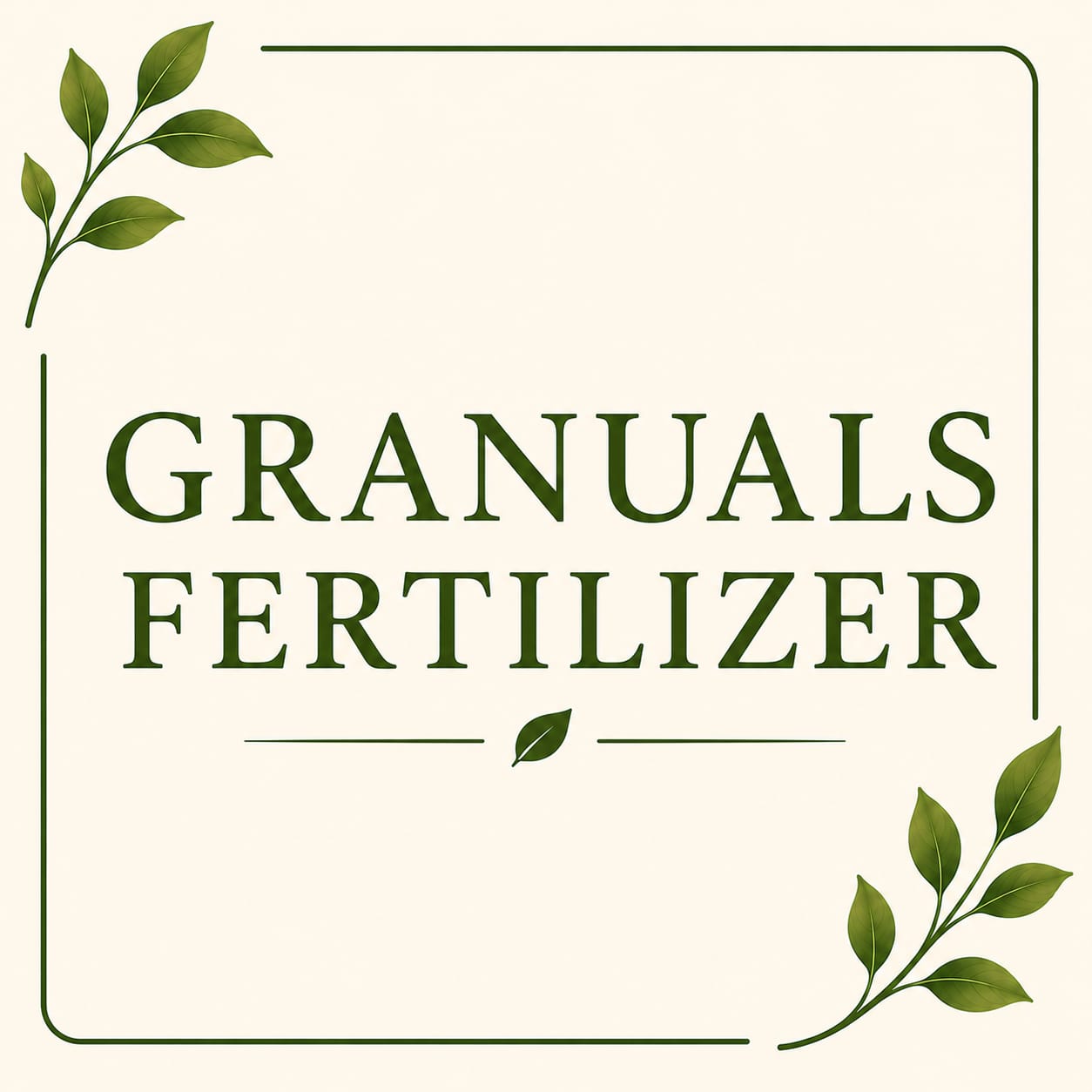 GRANUALS FERTILIZER